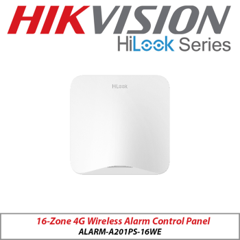 HiLook by Hikvision ALARM-A201PS-16WE 16-Zone 868MHz Wireless Alarm Control Panel with Wi-Fi, 4G & App