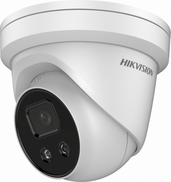 HIKVISION - DS-2CD2386G2-IU - Hikvision AcuSense 8MP fixed lens Darkfighter turret camera with IR & built in mic