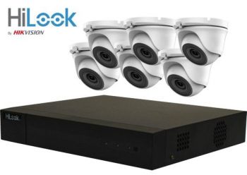 HiLook by Hikvision 4 Mega Pixel 8Ch Kit with 6 x 20m IR Mini Dome Cameras