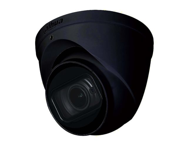 Dahua DH-HAC-HDW2501TP-A-S2-BLACK 5MP Starlight HDCVI Infrared Eyeball Turret CCTV Camera, Black