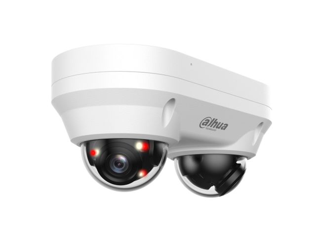 Dahua DH-IPC-HDBW2449F-AS-E2-IL 2x4MP Smart Dual Light WizSense Dual-Directional Dome IP CCTV Camera