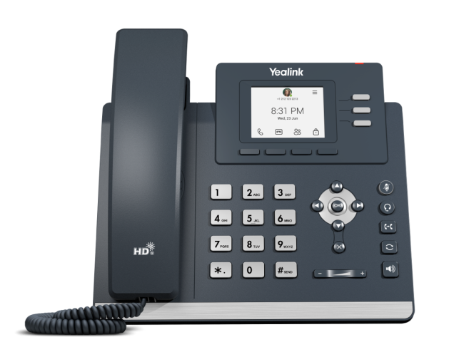 Yealink MP52 E2 Teams phone front view - Microsoft Teams IP desk phone