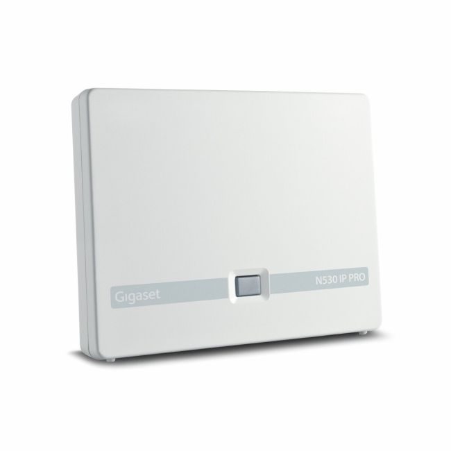 Gigaset N530 IP PRO IP DECT base station, angled front view