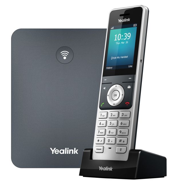 Yealink W76P DECT IP phone system - W70B base station and W56H cordless VoIP handset