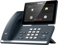 Yealink MP58-WH E2 Teams IP phone, angled view with Bluetooth wireless handset