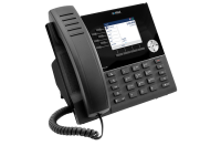 Mitel 6920w SIP IP desk phone (50009435), angled left view with handset and 3.5-inch colour display