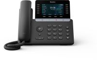 Yealink T74LTE 4G VoIP desk phone, front view with handset and 4.3-inch screen