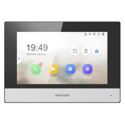 Hikvision DS-KH6320-TE1 7-inch wired video intercom indoor station, front view