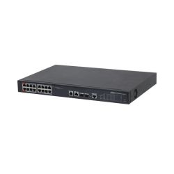Dahua DH-PFS4218-16ET-240-V3 16 Port Managed PoE Switch for CCTV, Layer 2 Ethernet Switch, 240W