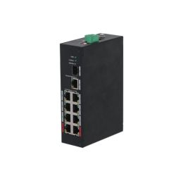 Dahua DH-PFS3110-8ET-96-V2 8 Port PoE+ Switch for CCTV with SFP Uplink, 10 Port Unmanaged Desktop Switch