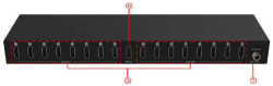 Uniview VD0116-UH HDMI splitter rear panel