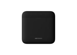 Hikvision DS-PWA64-L-WE/Black AX PRO 64-zone wireless alarm control panel, black, front view