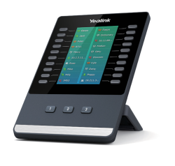 Yealink EXP43 colour expansion module front angled view with 4.3-inch screen