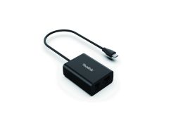 Yealink EHS60 wireless headset adapter (electronic hook switch) with Micro USB lead and two headset jacks